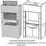 Шкафы вытяжные лабораторные с&nbsp;взрывозащищенным светильником, шириной 1200&nbsp;мм, 1200x840x2200, серии&nbsp;NS