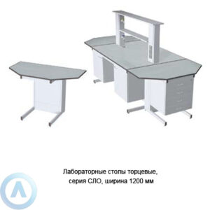 Лабораторные столы торцевые, ширина 1200&nbsp;мм, 1350x750x750(900), серия&nbsp;NS