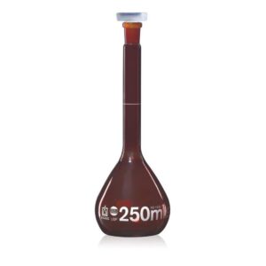 Brand Blaubrand мерная колба 20 мл из темного стекла с пробкой из ПП (сертификат USP)