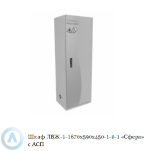 Шкаф для хранения ЛВЖ–1-1670x590x450-1-0-1 «Сфера» с автономной системой пожаротушения