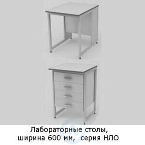 Лабораторные столы с&nbsp;тумбой из&nbsp;ЛДСП, шириной 600&nbsp;мм, 600x600(790)x750(900), серия&nbsp;NL