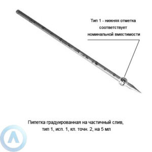 Пипетка 1-1-2-5 на&nbsp;частичный слив