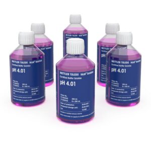 Mettler Toledo сертифицированный буферный раствор pH 4,01 в бутылке 250 мл (6 штук)