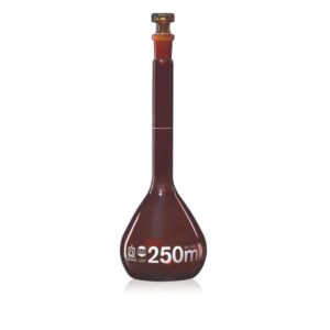 Brand Blaubrand мерная колба 50 мл из темного стекла со стеклянной пробкой (сертификат USP)